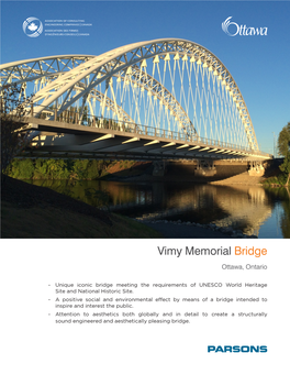 Vimy Memorial Bridge Ottawa, Ontario