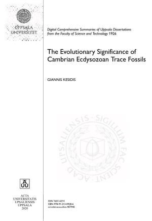 The Evolutionary Significance of Cambrian Ecdysozoan Trace Fossils