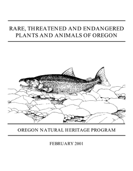 Rare, Threatened and Endangered Plants and Animals of Oregon