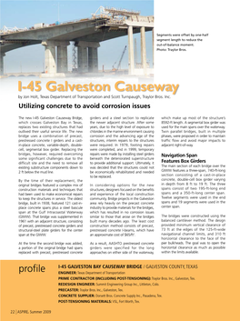 I-45 Galveston Causeway by Jon Holt, Texas Department of Transportation and Scott Turnpaugh, Traylor Bros