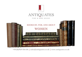 Books By, For, and About +44 (0)1929 556 656