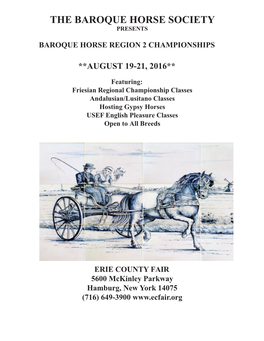 The Baroque Horse Society Presents