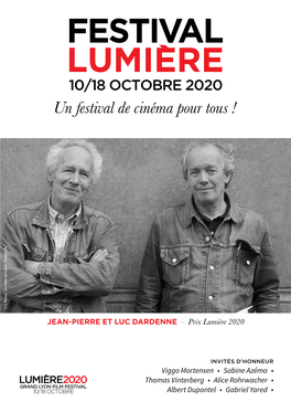JEAN-PIERRE ET LUC DARDENNE – Prix Lumière 2020 Viggo
