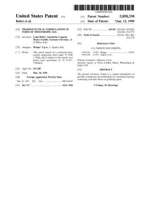 United States Patent (19) 11 Patent Number: 5,858,330 Boltri Et Al