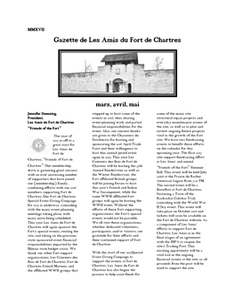 Gazette De Les Amis Du Fort De Chartres