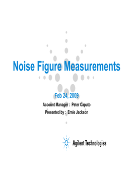Noise Figure Measurements