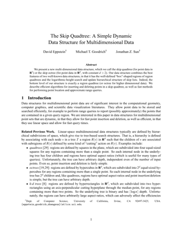 The Skip Quadtree: a Simple Dynamic Data Structure for Multidimensional Data