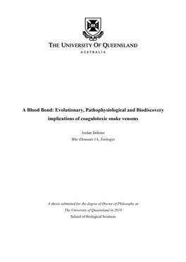 Evolutionary, Pathophysiological and Biodiscovery