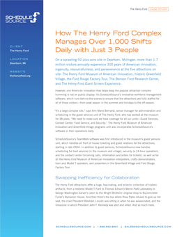 How the Henry Ford Complex Manages Over 1,000 Shifts Daily