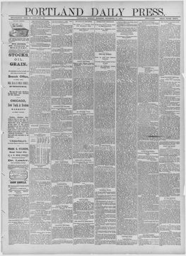 Portland Daily Press: November 28,1881