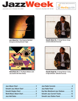 Jazzweek with Airplay Data Powered by Jazzweek.Com • October 26, 2009 Volume 5, Number 48 • $7.95