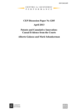 CEP Discussion Paper No 1205 April 2013
