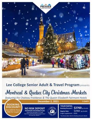 Lee College Senior Adult & Travel Programpresents