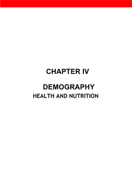 Demography Chapter Iv
