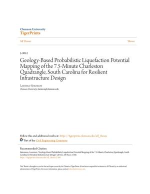 Geology-Based Probabilistic Liquefaction Potential Mapping Of