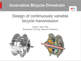 Design of Continuously Variable Bicycle Transmission