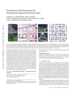 Procedural Crowd Generation for Semantically Augmented Virtual Cities