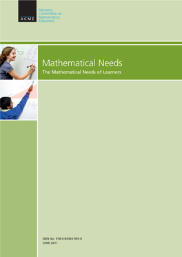The Mathematical Needs of Learners