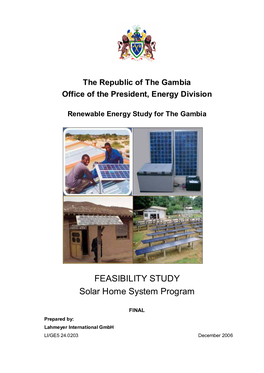 FEASIBILITY STUDY Solar Home System Program