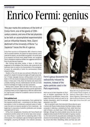 Enrico Fermi: Genius