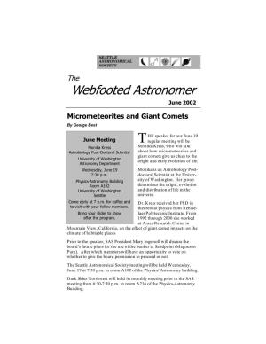 Webfooted Astronomer June 2002