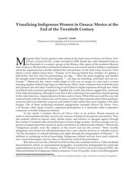 Visualizing Indigenous Women in Oaxaca, Mexico 61