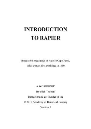 Introduction to Rapier