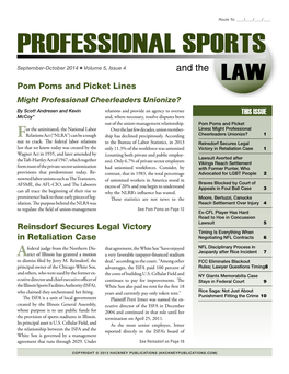 Professional Sports and the Law.Pdf