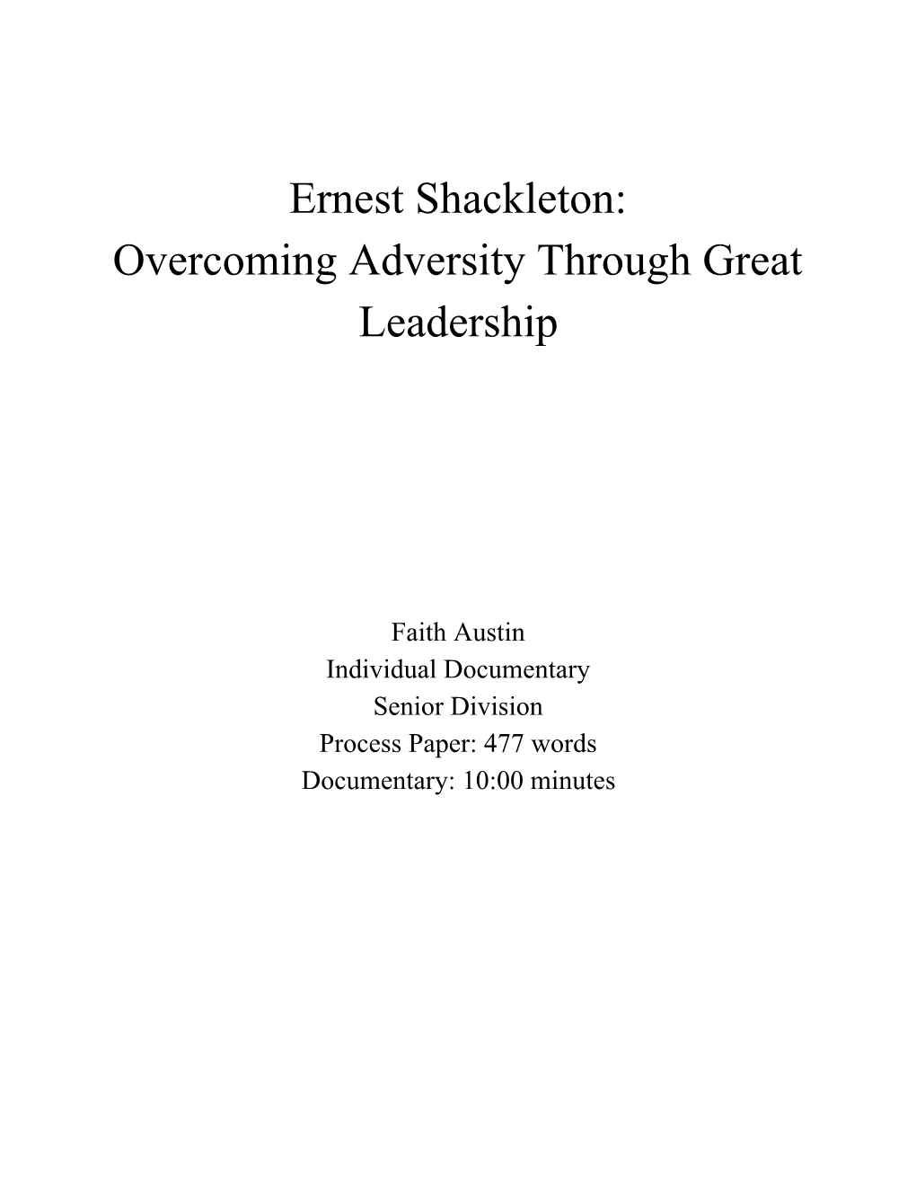 Ernest Shackleton: Overcoming Adversity Through Great Leadership