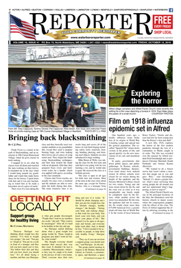 Locally Owned & Independently Operated VOLUME 16, ISSUE 41 PO Box 75, North Waterboro, ME 04061 • 247-1033 • News@Waterbororeporter.Com FRIDAY, OCTOBER 12, 2018