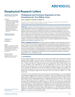 Widespread and Persistent Deposition of Iron Formations for Two Billion