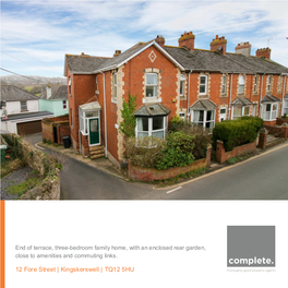 12 Fore Street | Kingskerswell | TQ12 5HU PROPERTY TYPE SIZE
