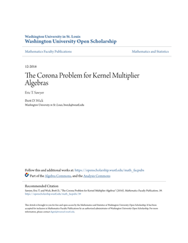 The Corona Problem for Kernel Multiplier Algebras 3