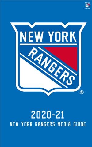 New York Rangers Media Guide