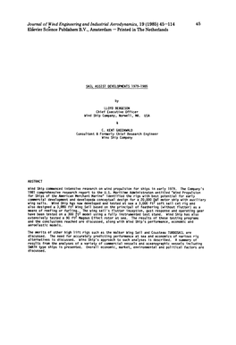 Journal of Wind Engineering and Industrial Aerodynamics, 19 (1985) 45--114 45 Elsevier Science Pubhshers B.V., Amsterdam - Printed M the Netherlands