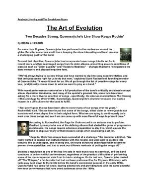 The Art of Evolution: Scott Rockenfield Talks Queensryche Touring