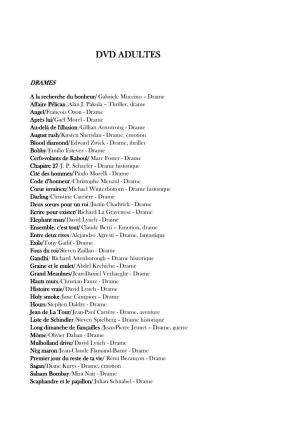 Liste Dvd-Adultes