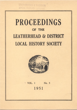 Leatherhead S District Local History Society