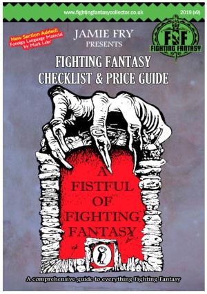 Fighting Fantasy Collector Checklist Price Guide 2019 V0.03 Cropped