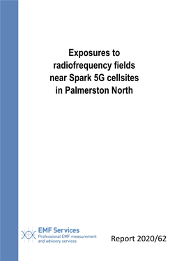 Exposures to Radiofrequency Fields Near Spark 5G Cellsites in Palmerston North