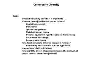 Community Diversity