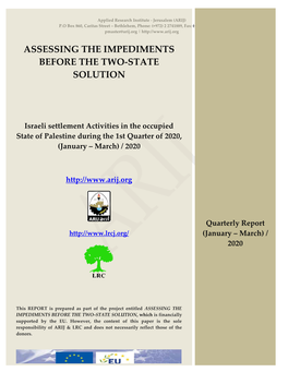 Assessing the Impediments Before the Two-State Solution