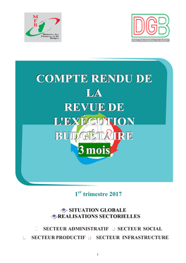 Compte Rendu De La Revue De L'exécution Budgétaire