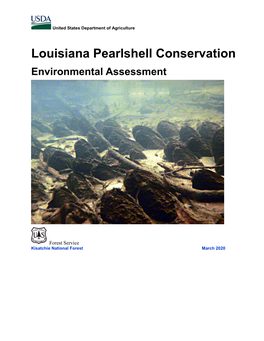 Louisiana Pearlshell Conservation Environmental Assessment