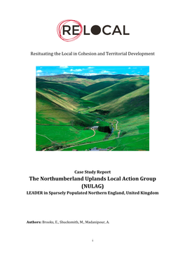 The Northumberland Uplands Local Action Group (NULAG)