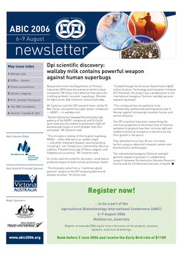 ABIC 2006 6–9 August Newsletter