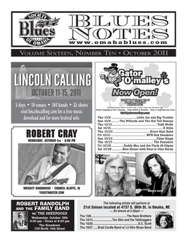 Blues Notes October 2011