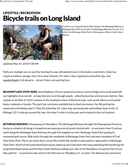 Bicycle Trails on Long Island | Newsday