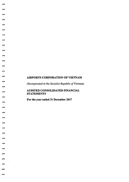 Airports Corporation of Vietnam Audited Consolidated Financial Statements