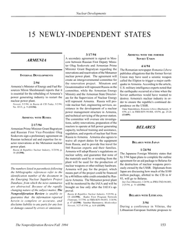 Nproliferation Review Is Unable to Russia & Republics Nuclear Industry, 5/25/94, P